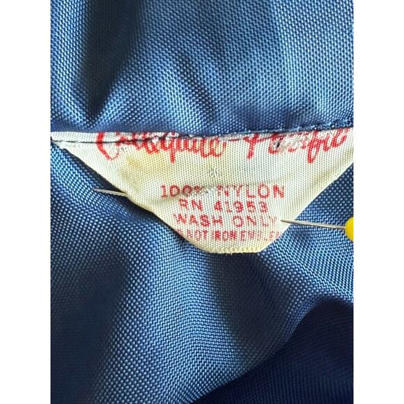 Collegiate Pacific Vintage The Newlywed Game Crew Jacket 1970s TV Blue M - Picture 7 of 11